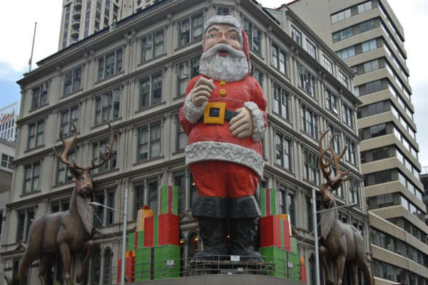 giant santa teddy